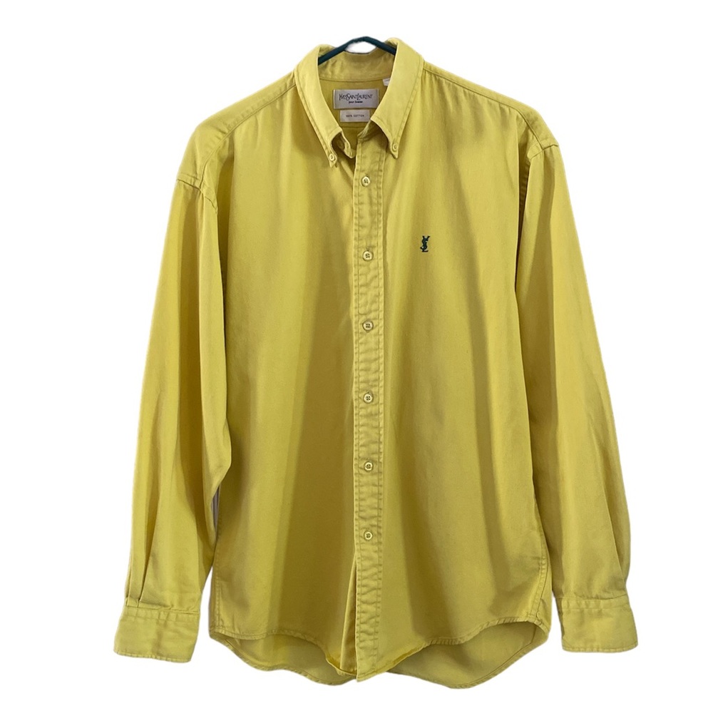 Ives Saint Laurent Mens Size Medium Button Down Shirt